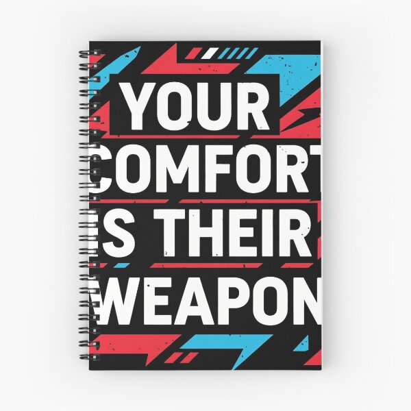 Item preview, Your Comfort is Their Weapon World Without Flaws Dystopian Quote Tee designed and sold by Elizarfa.