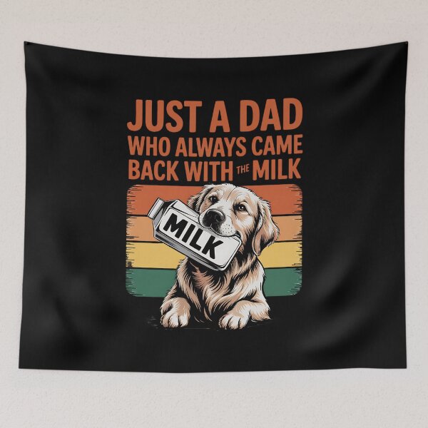 Item preview, With the Milk Father’s Day Loyal Dog Dad Humor designed and sold by BakeryDozen.