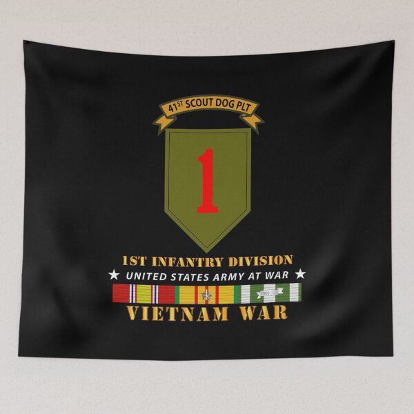 Item preview, Army - 41st  Scout Dog Platoon 1st Infantry Div wo Top w VN SVC designed and sold by Military Insignia Products.