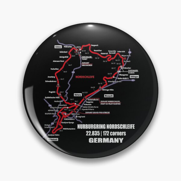 Item preview, Nürburgring Nordschleife - Germany Track Map Photographic WHITE Print funny Gifts designed and sold by RyanTee-Awesome.