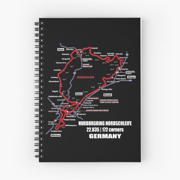 Item preview, Nürburgring Nordschleife - Germany Track Map Photographic WHITE Print funny Gifts designed and sold by RyanTee-Awesome.