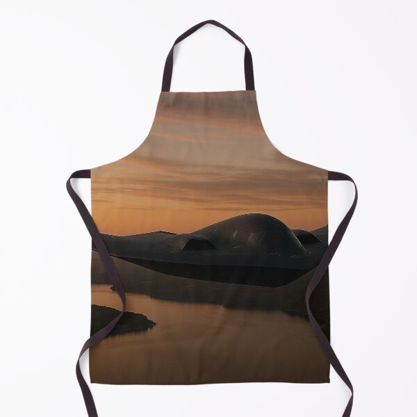Item preview, B-2 Spirit Stealth Bomber Over Lake at Golden Hour designed and sold by Skyframe Aviation.