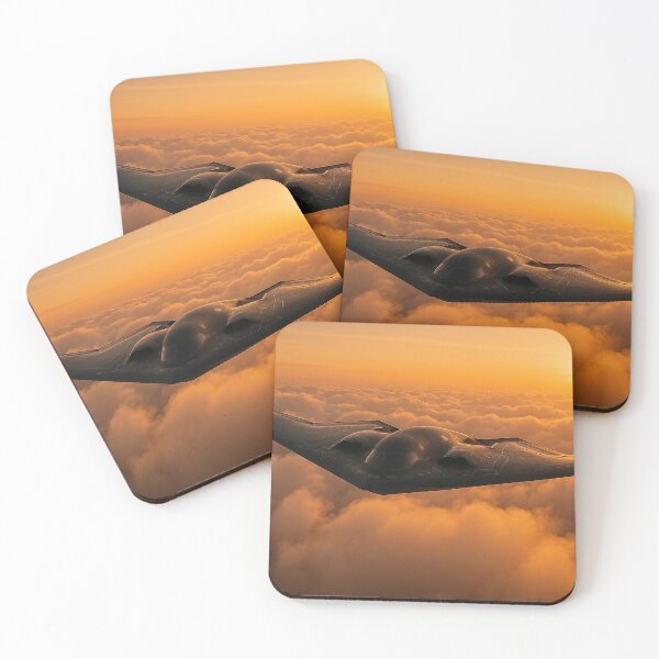 Item preview, B-2 Spirit Stealth Bomber Over Sunset Clouds designed and sold by Skyframe Aviation.