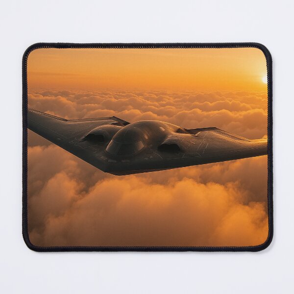 Item preview, B-2 Spirit Stealth Bomber Over Sunset Clouds designed and sold by Skyframe Aviation.