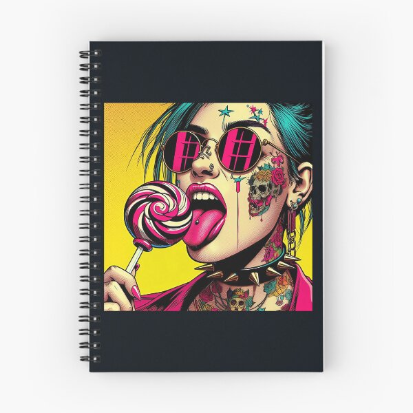 Item preview, Cartoon Punk Lady Lollipop Tattoos designed and sold by Voodoo Store Paranormal Collections.