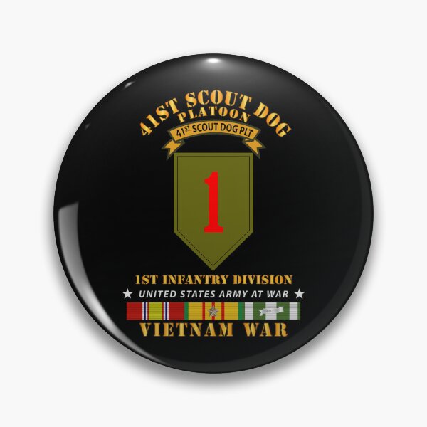Item preview, Army - 41st  Scout Dog Platoon 1st Infantry Division w VN SVC designed and sold by Military Insignia Products.