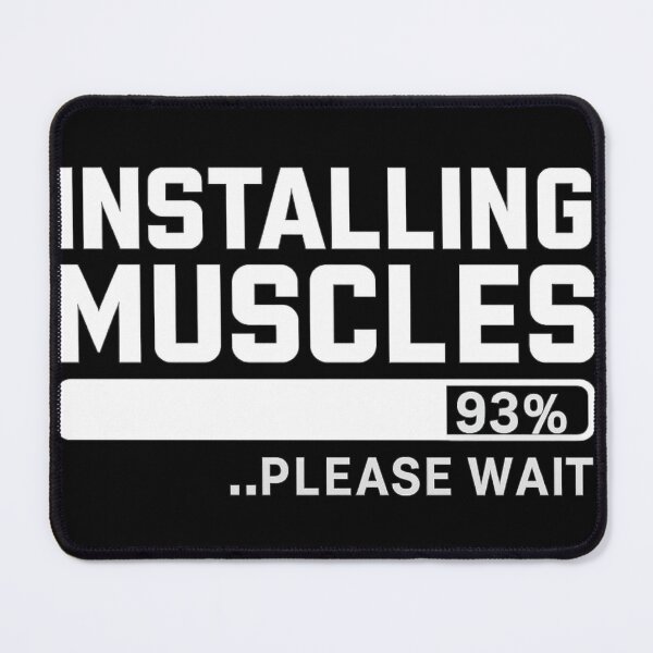 Item preview, Installing Muscles 93% - Tech-Inspired Workout Progress Quote designed and sold by haitrieuic96.