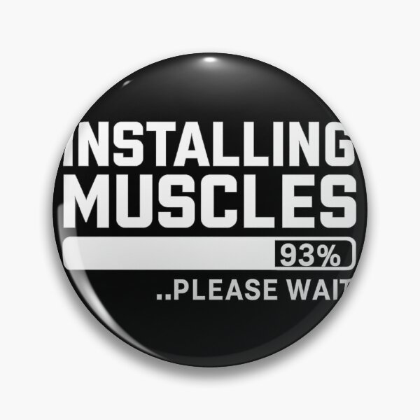 Item preview, Installing Muscles 93% - Tech-Inspired Workout Progress Quote designed and sold by haitrieuic96.