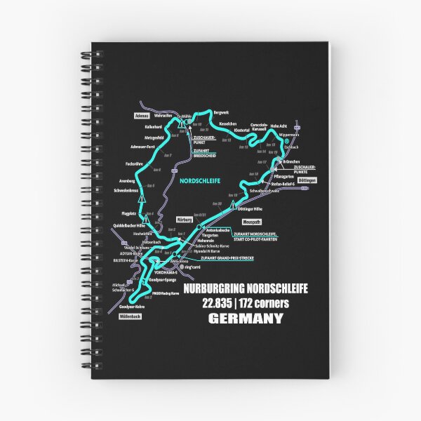 Item preview, Nürburgring Nordschleife - Germany Track Map Photographic Blue Print funny Gifts designed and sold by RyanTee-Awesome.