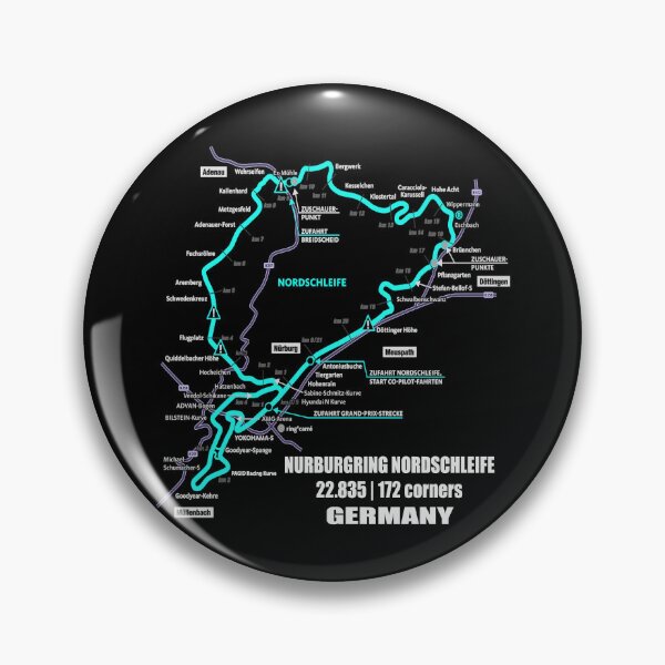 Item preview, Nürburgring Nordschleife - Germany Track Map Photographic Blue Print funny Gifts designed and sold by RyanTee-Awesome.
