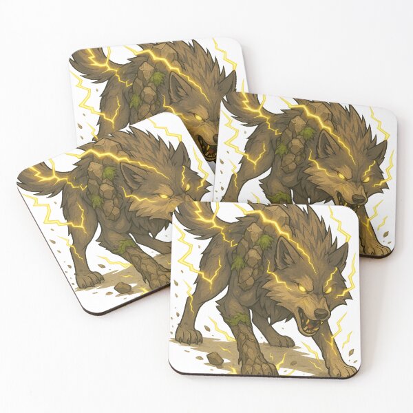 Item preview, Elemental Wolf – Lightning & Earth Fusion Beast designed and sold by ElementalBeast1.