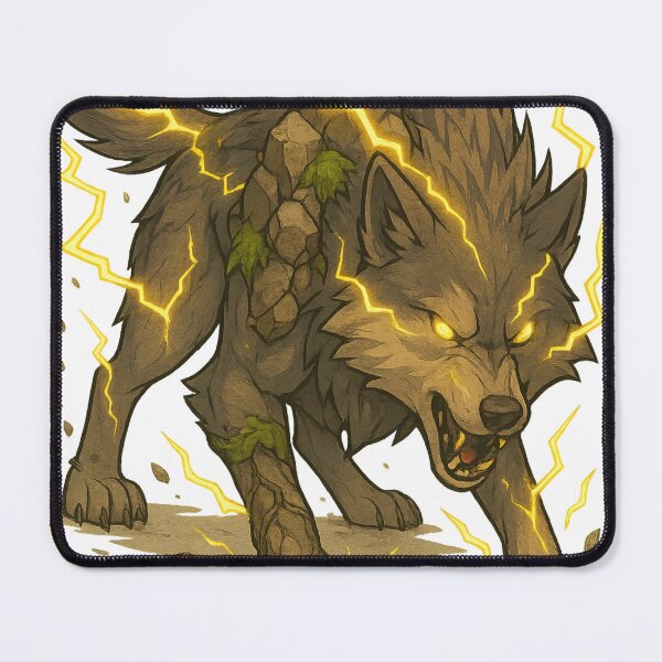 Item preview, Elemental Wolf – Lightning & Earth Fusion Beast designed and sold by ElementalBeast1.