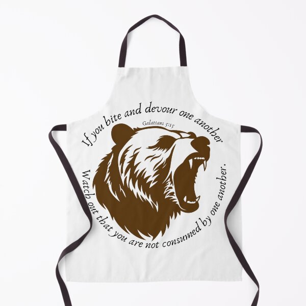 Item preview, Galatians 5:15 roaring bear designed and sold by stella literarium.