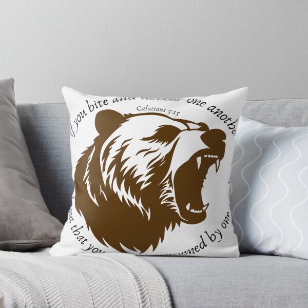 Item preview, Galatians 5:15 roaring bear designed and sold by stella literarium.
