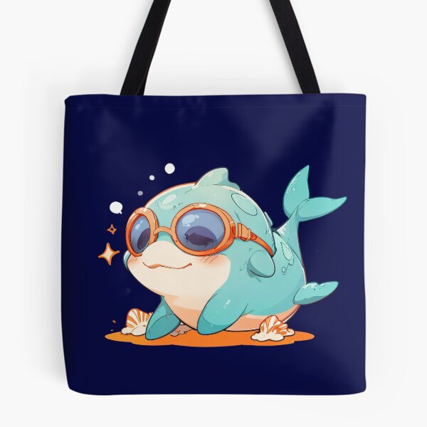Item preview,  Cute Ocean Explorer – Kawaii Dolphin with Goggles and Seashells designed and sold by KiraChie.