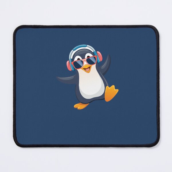Item preview, Cool Penguin with Headphones | DJ Music Animal | Party Vibe Cartoon designed and sold by KAYJAY DESIGNS.