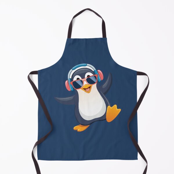 Item preview, Cool Penguin with Headphones | DJ Music Animal | Party Vibe Cartoon designed and sold by KAYJAY DESIGNS.