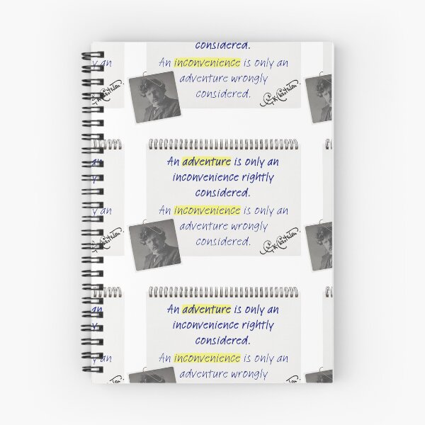 Item preview, Inconvenience & adventure rightly considered - GK Chesterton designed and sold by stella literarium.