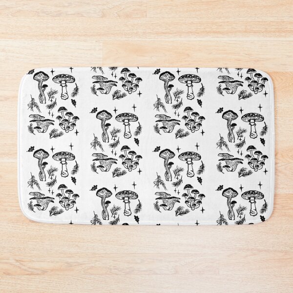 Item preview, Mushrooms Linoprint designed and sold by Threeleaves.