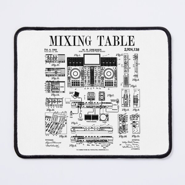 Item preview, DJ Mixing Table Disc Jockey Mix Music Mixer Vintage Patent designed and sold by GrandeDuc.