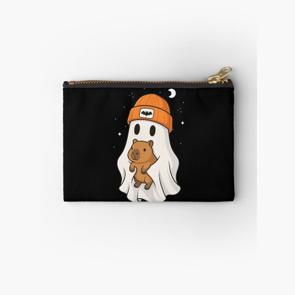 Item preview, Ghost Capybara Animal Lover Halloween Beenie Hat Boys Girls designed and sold by rafaeltto.