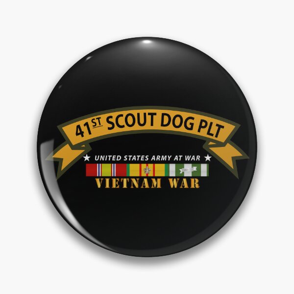 Item preview, Army - 41st  Scout Dog Platoon wo Txt  w VN SVC designed and sold by Military Insignia Products.