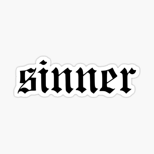 The Last Dinner Party Sinner text Sticker