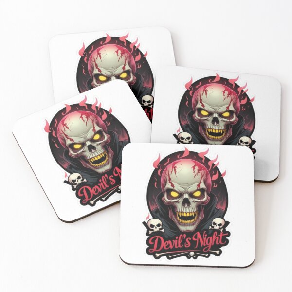 Item preview, Devil’s Night Zombie Skull Sticker – Glowing Eyes, Razor Teeth designed and sold by SkullSpookadi.