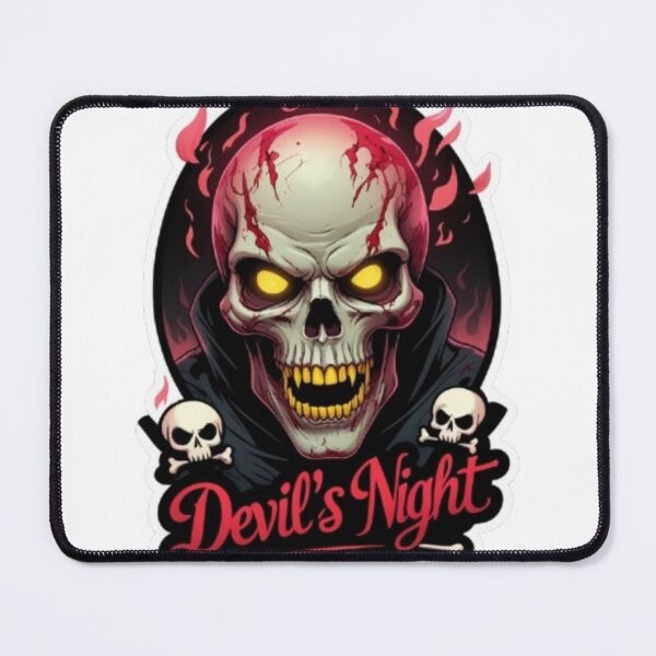 Item preview, Devil’s Night Zombie Skull Sticker – Glowing Eyes, Razor Teeth designed and sold by SkullSpookadi.