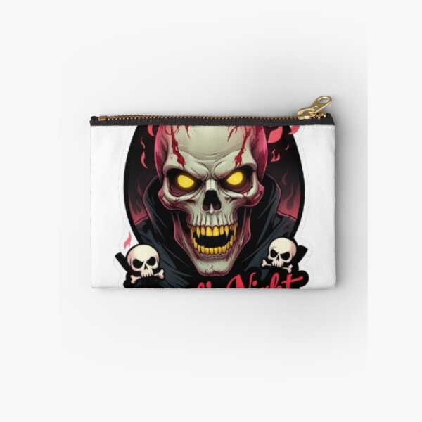 Item preview, Devil’s Night Zombie Skull Sticker – Glowing Eyes, Razor Teeth designed and sold by SkullSpookadi.