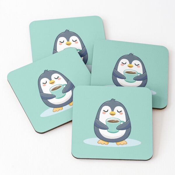 Item preview, Cozy Penguin with Coffee | Cute Warm Drink Animal | Happy Beverage Lover designed and sold by KAYJAY DESIGNS.