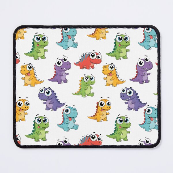 Item preview, Cartoon Funny Dinosaurs Seamless Pattern designed and sold by SammerDesign.