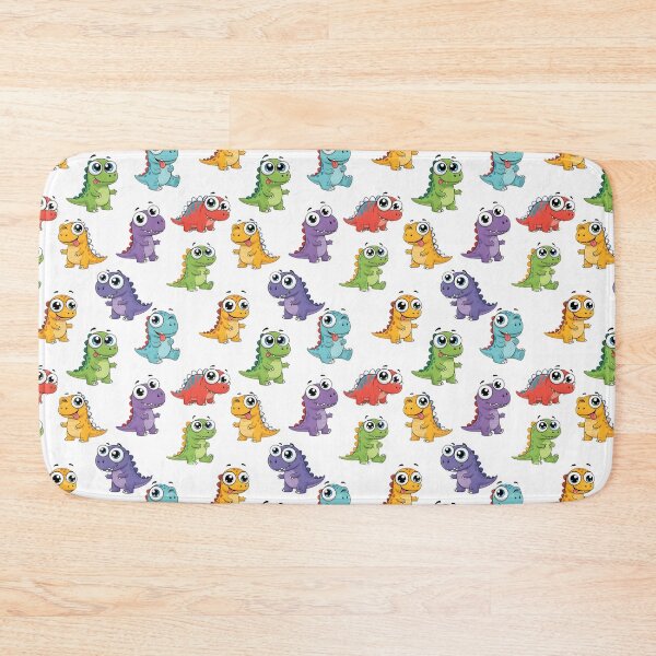 Item preview, Cartoon Funny Dinosaurs Seamless Pattern designed and sold by SammerDesign.