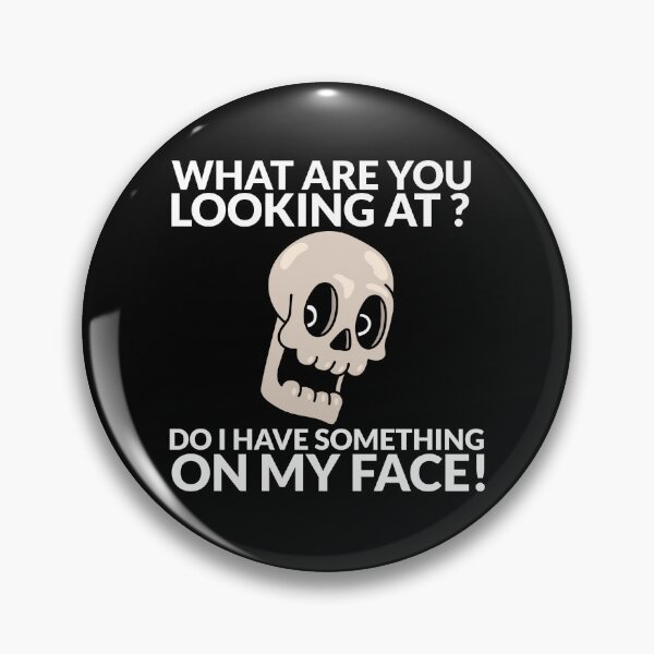Item preview, Skull Face Creepy Halloween Design - Funny Dark Humor designed and sold by crazydotdesigns.