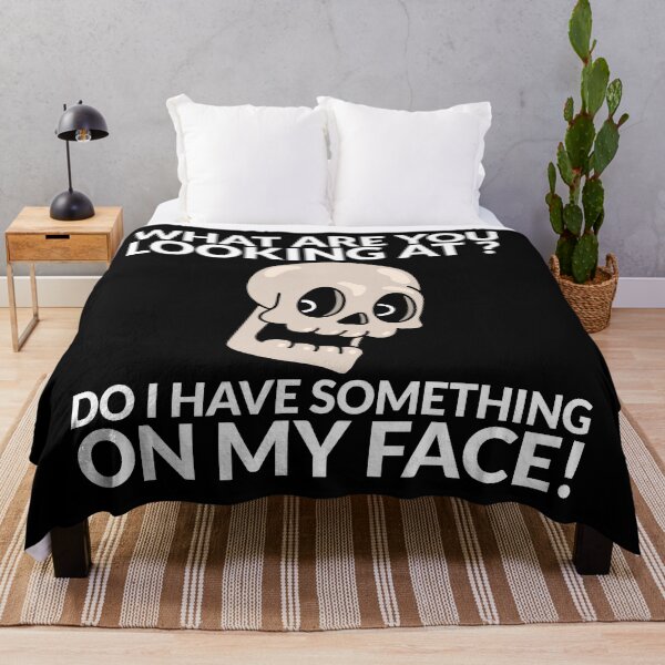 Item preview, Skull Face Creepy Halloween Design - Funny Dark Humor designed and sold by crazydotdesigns.