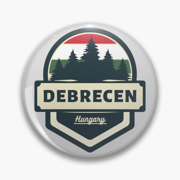 Item preview, Debrecen Hungary Retro Vintage Badge designed and sold by World Designs.