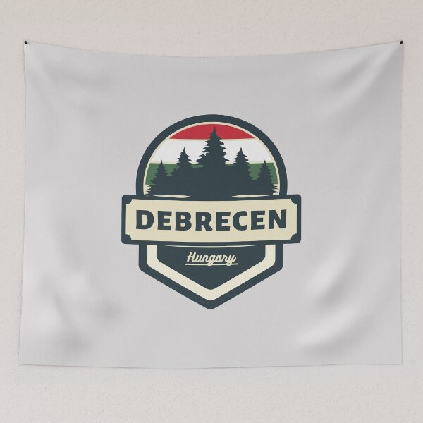 Item preview, Debrecen Hungary Retro Vintage Badge designed and sold by World Designs.