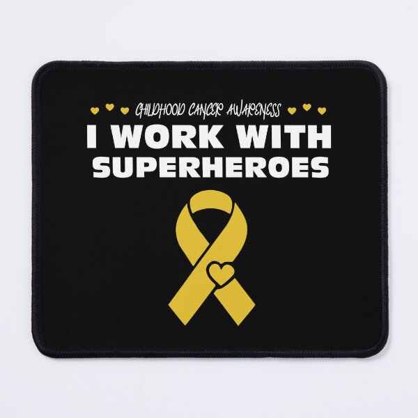Item preview, Working with Superheroes - Childhood Cancer Awareness designed and sold by fawzimorsy.