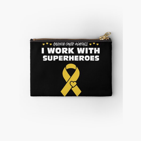 Item preview, Working with Superheroes - Childhood Cancer Awareness designed and sold by fawzimorsy.