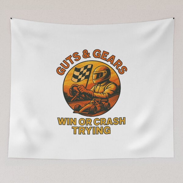 Item preview, Guts & Gears - Win or Crash Trying - Motorsport designed and sold by inkNext.