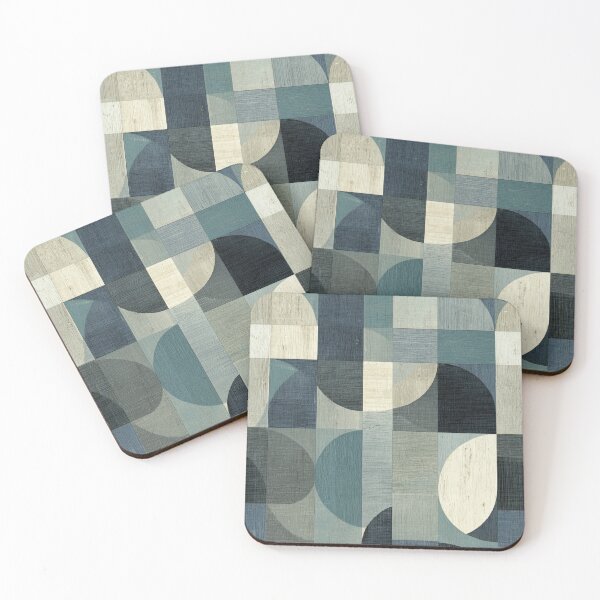Item preview, Nordic Geometry with Soft Blue Wooden Elements designed and sold by Piotrek0001.
