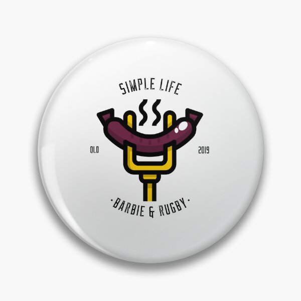 Item preview, Simple Life - Rugby & Barbie designed and sold by Snagged Again.