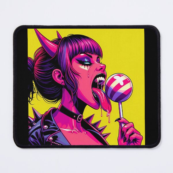 Item preview, Neon Demon Lady Lollipop Tears designed and sold by Voodoo Store Paranormal Collections.