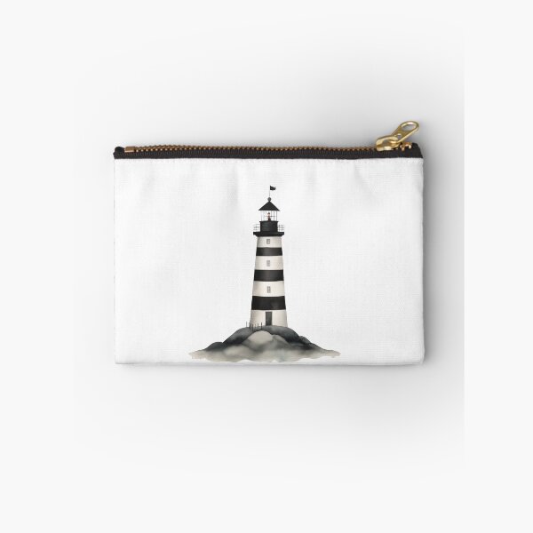 Item preview, Monochrome Lighthouse on Misty Shores designed and sold by Ramona-Gliga.