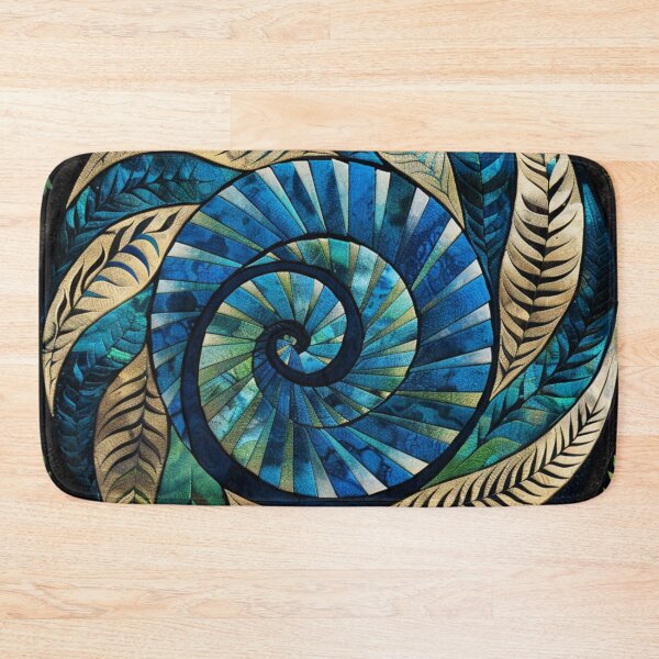 Item preview, New Zealand Māori Paua Pattern Koru Design 454 designed and sold by GrinGalore.