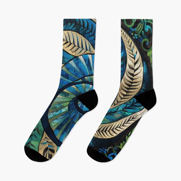 Item preview, New Zealand Māori Paua Pattern Koru Design 454 designed and sold by GrinGalore.