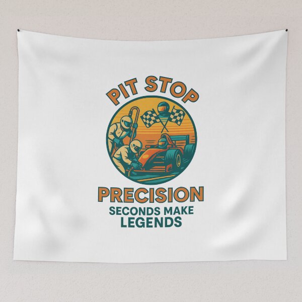 Item preview, Pit Stop Precision - Seconds Make Legends - Motorsport designed and sold by inkNext.