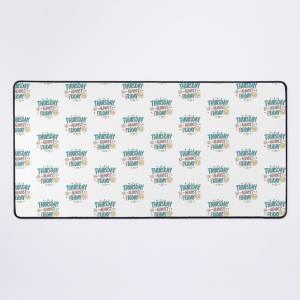 Item preview, Thursday – Almost Friday ? | Kawaii Chill Mood Art Board Print designed and sold by modishwelt.