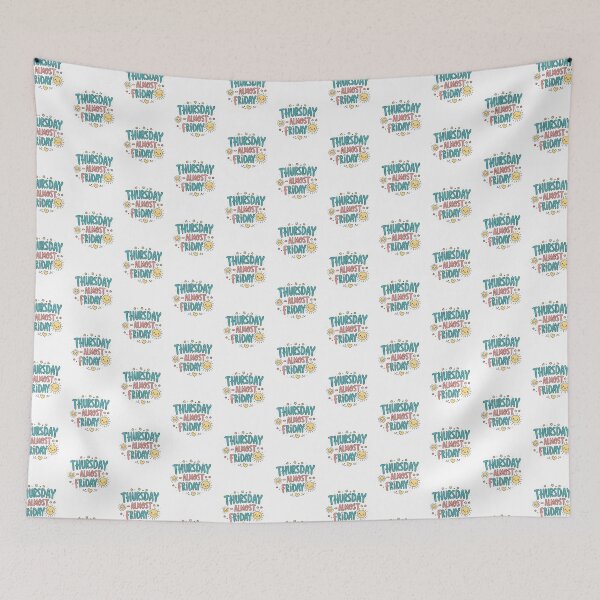 Item preview, Thursday – Almost Friday ? | Kawaii Chill Mood Art Board Print designed and sold by modishwelt.