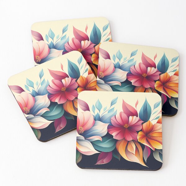 Item preview, Modern Vibrant Floral Burst – Colorful Digital Garden Art designed and sold by Art of Ngu.